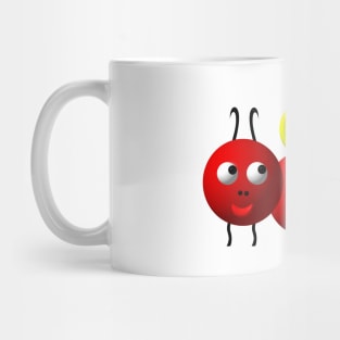 Cute Ant with an Apple Mug